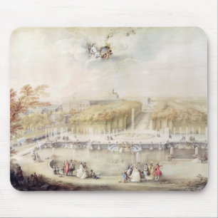 View of the Gardens and the Chateau of Versailles Mouse Mat