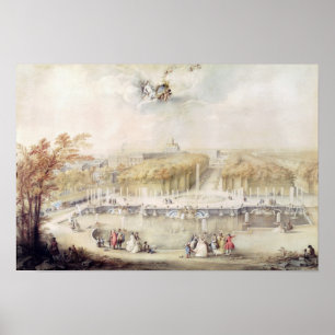 View of the Gardens and the Chateau of Versailles Poster