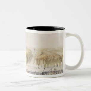 View of the Gardens and the Chateau of Versailles Two-Tone Coffee Mug