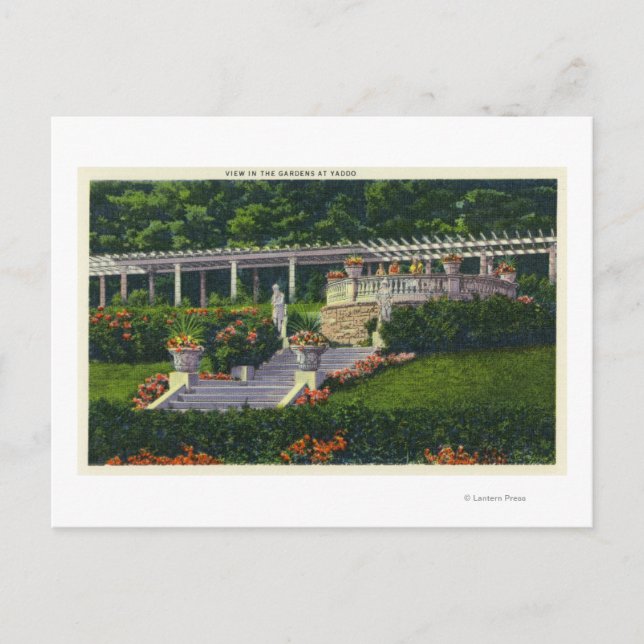 View of the Gardens at Yaddo Postcard (Front)