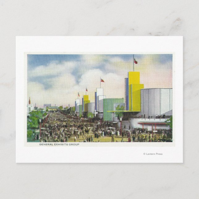 View of the General Exhibits Group Postcard (Front)