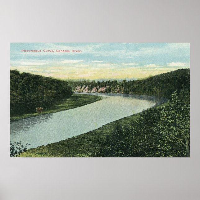 View of the Genesee River Poster (Front)