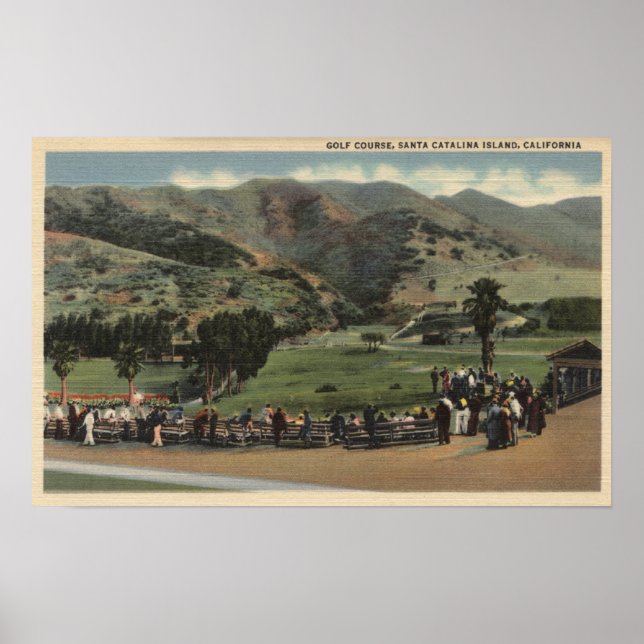 View of the Golf Course Poster (Front)