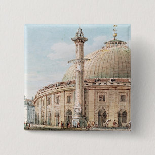 View of the Grain Market 15 Cm Square Badge