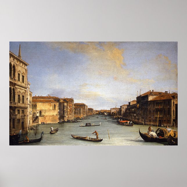 View of the Grand Canal, Venice - Canaletto Poster (Front)