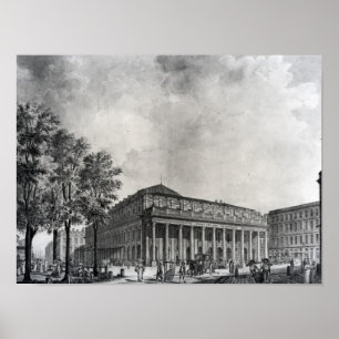View of the Grand Theatre, Bordeaux Poster