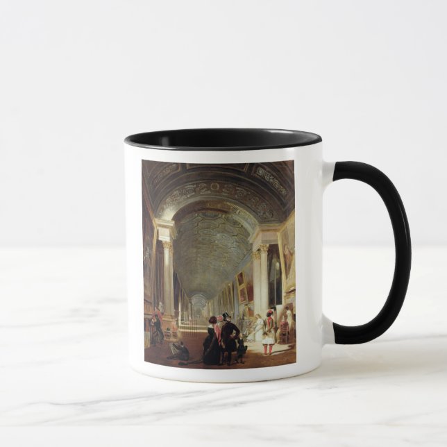 View of the Grande Galerie of the Louvre, 1841 Mug (Right)