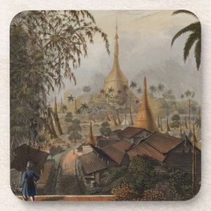 View of the Great Dagon Pagoda and Adjacent Scener Coaster