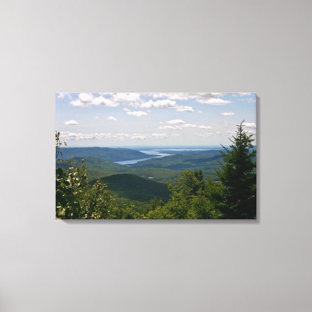 View of The Great Sacandaga Lake from Mt. Hadley  Canvas Print (Front)