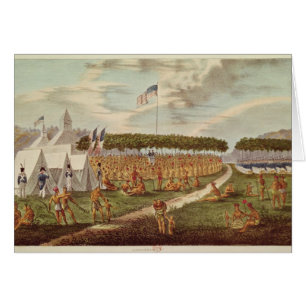 View of the Great Treaty Held at Prairie du
