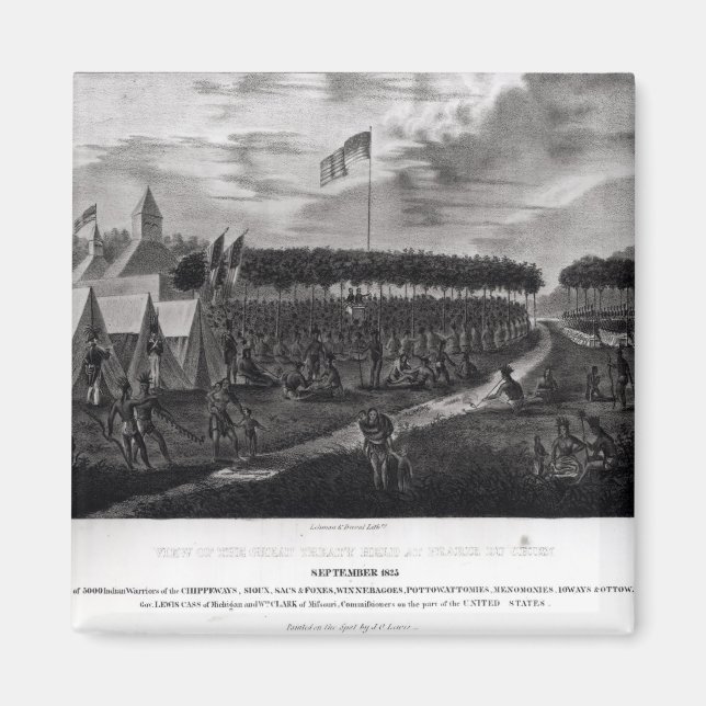 View of the Great Treaty Held at Prairie du Magnet (Front)