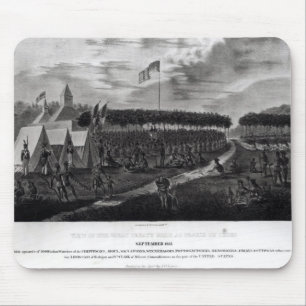 View of the Great Treaty Held at Prairie du Mouse Mat