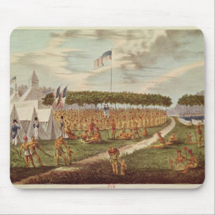 View of the Great Treaty Held at Prairie du Mouse Mat