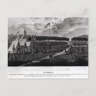 View of the Great Treaty Held at Prairie du Postcard