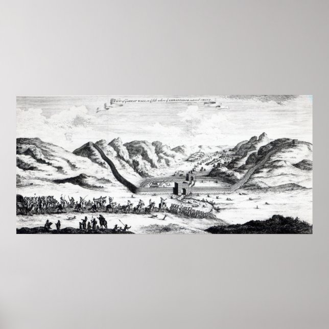 View of the Great Wall on the side Poster (Front)