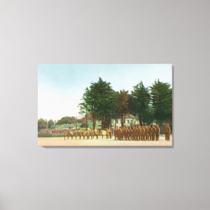 View of the Guard Mount Presidio in Formation Canvas Print