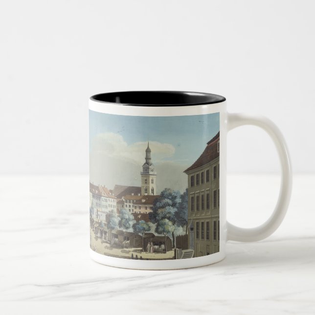 View of the Hackescher Markt Two-Tone Coffee Mug (Right)