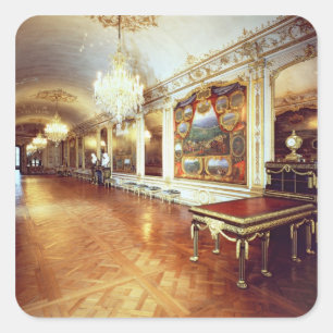 View of the Hall of Battles Square Sticker