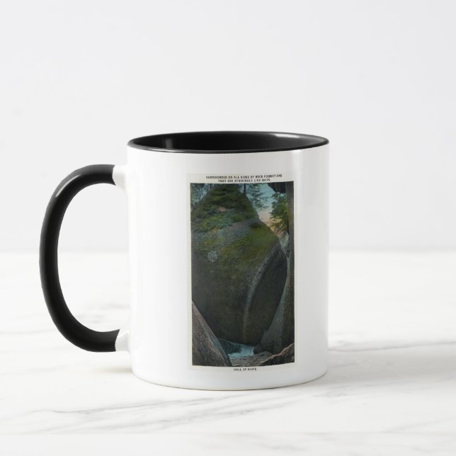 View of the Hall of Ships, Rock Formations Mug (Left)