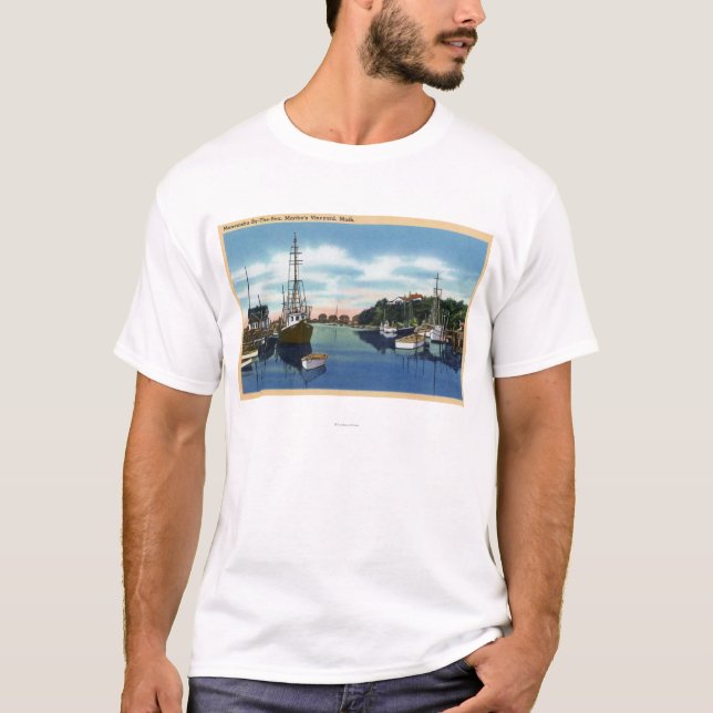 View of the Harbour, Martha's Vineyard T-Shirt (Front)