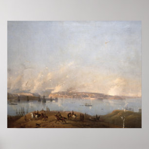 View of the Harbour of Sebastopol during the Crime Poster