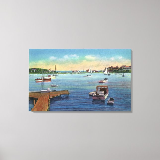 View of the Harwichport Wychmere Harbour Canvas Print (Front)