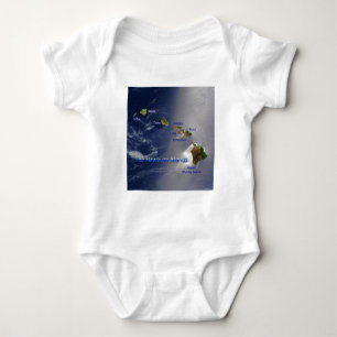 View of the Hawaiian Islands Baby Bodysuit