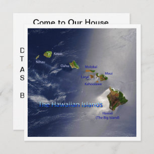 View of the Hawaiian Islands Invitation