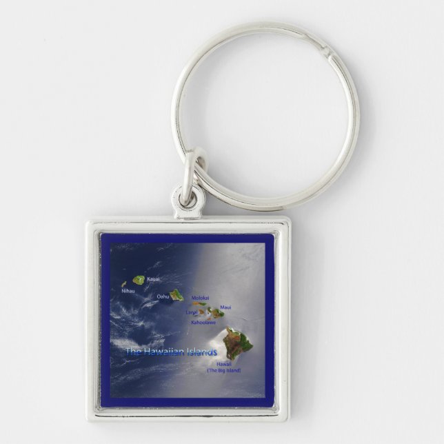 View of the Hawaiian Islands Key Ring (Front)