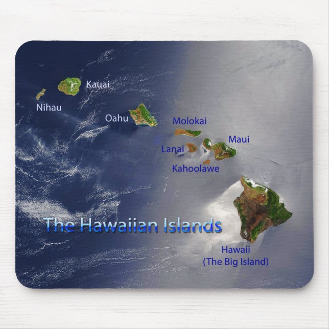 View of the Hawaiian Islands Mouse Mat (Front)