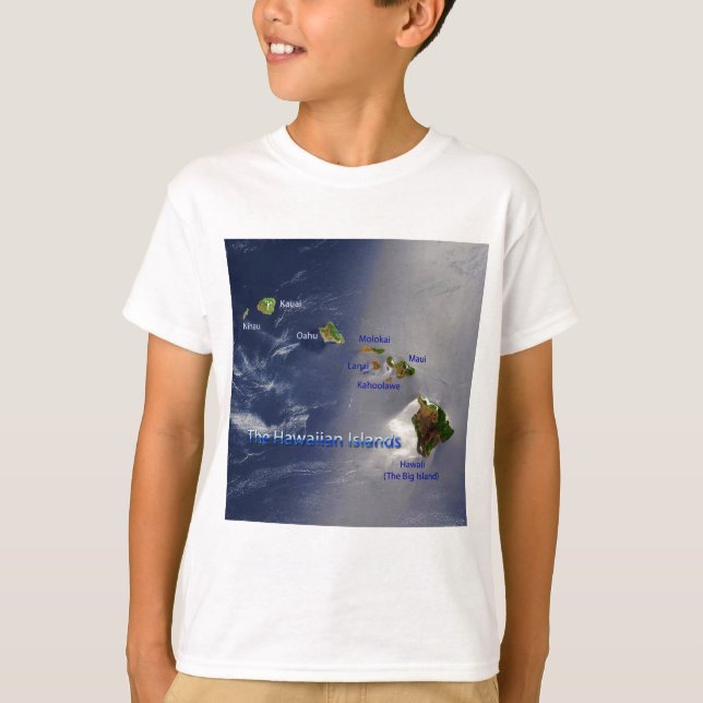 View of the Hawaiian Islands T-Shirt (Front)