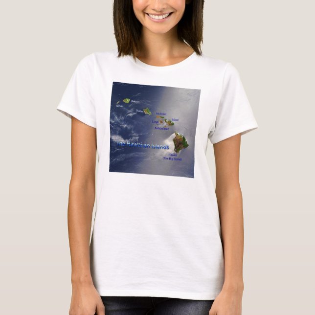 View of the Hawaiian Islands T-Shirt (Front)