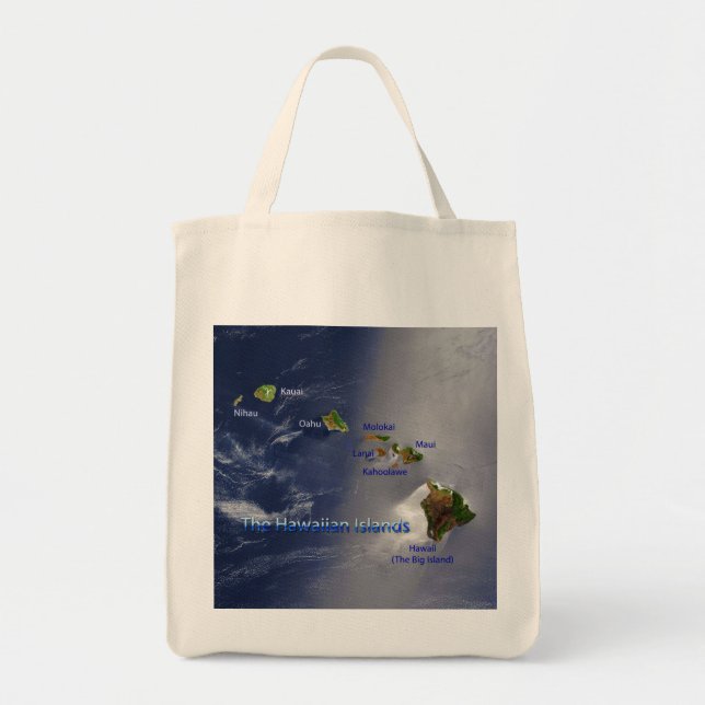 View of the Hawaiian Islands Tote Bag (Front)