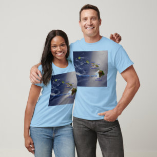 View of the Hawaiian Islands Unisex T-Shirt