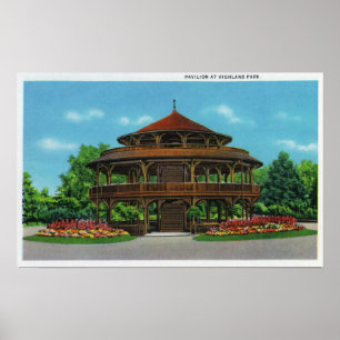 View of the Highland Park Pavilion Poster