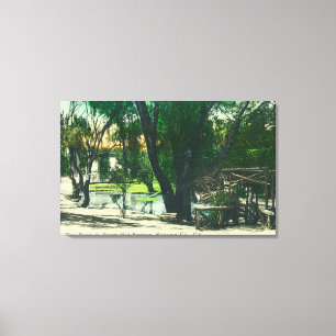 View of the Hot Springs Pond Canvas Print