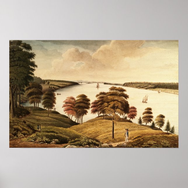 View of the Hudson River from Fort Knyphansen Poster (Front)