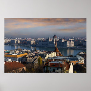 View of the Hungarian Parliament Building Poster
