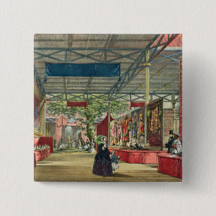 View of the India section of the Great Exhibition 15 Cm Square Badge