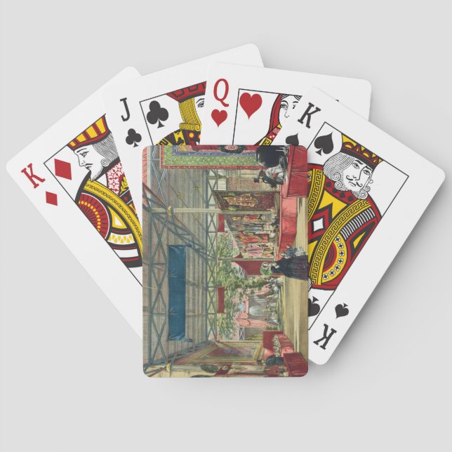 View of the India section of the Great Exhibition Playing Cards (Back)
