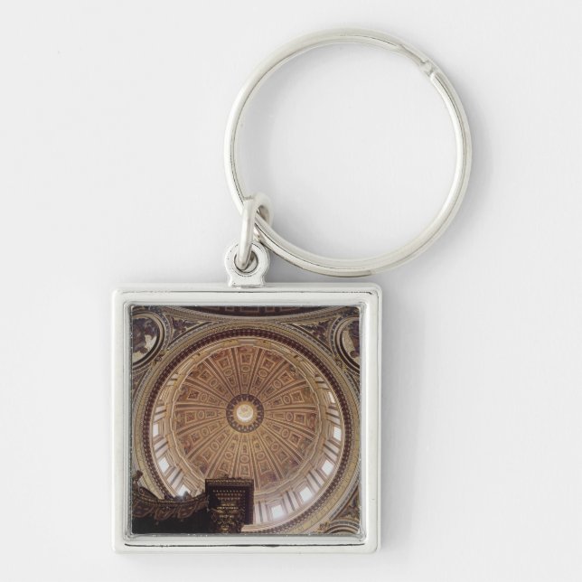 View of the interior of the dome key ring (Front)