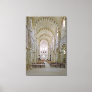 View of the interior of the nave, c.1120-50 canvas print