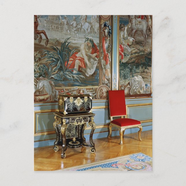 View of the interior of the third stateroom postcard (Front)