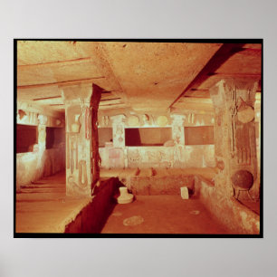 View of the Interior of the Tomb Poster