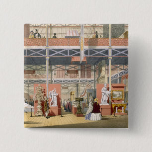 View of the Italy section of the Great Exhibition 15 Cm Square Badge