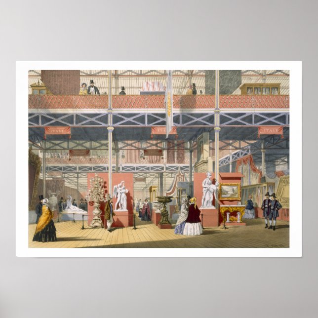 View of the Italy section of the Great Exhibition Poster (Front)