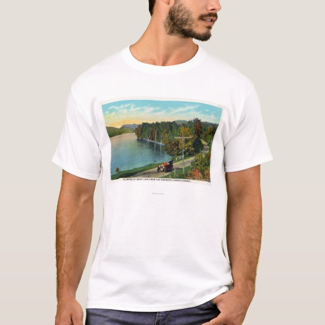 View of the Lake from the Fenimore Cooper Hwy T-Shirt (Front)