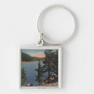 View of the Lake through the Pines Key Ring