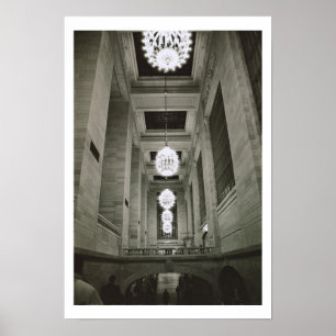View of the lamps (b/w photo) poster