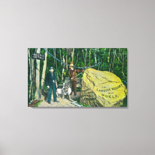 View of the Largest Gold Nugget in the World Canvas Print